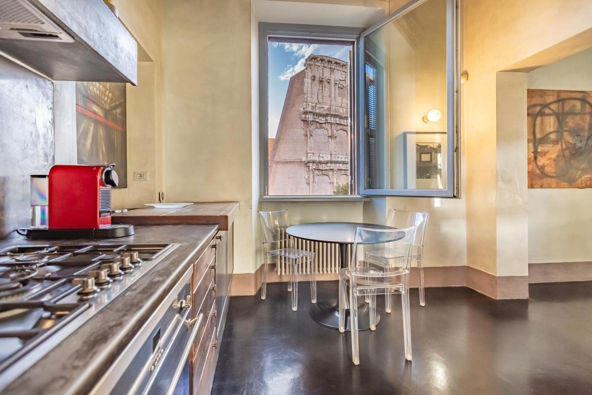 Iconic Apartment With Unique Colosseum View Rom Exterior foto