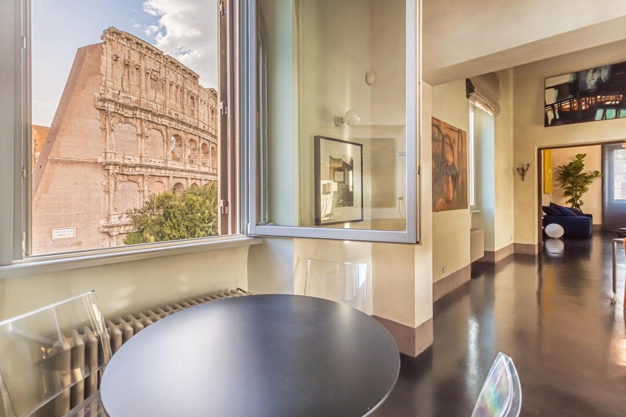 Iconic Apartment With Unique Colosseum View Rom Exterior foto