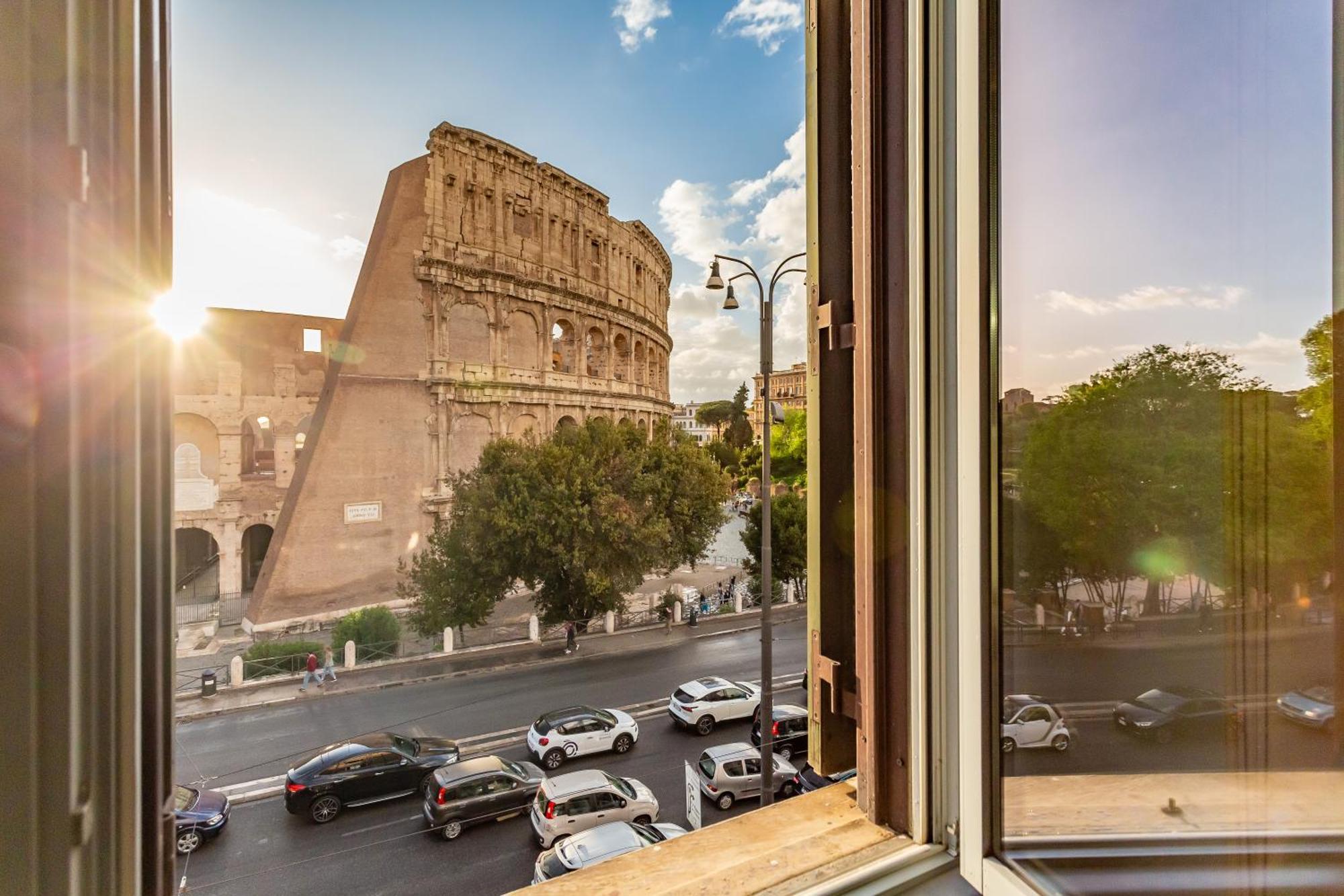 Iconic Apartment With Unique Colosseum View Rom Exterior foto